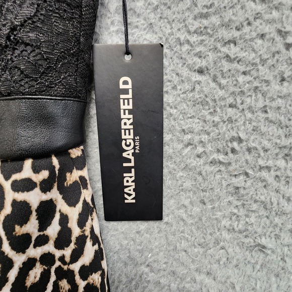 KARL LAGERFELD Paris‎ Sleeveless Leopard Print Dress Womens Size 2 NEW w/ Tag - Picture 5 of 15